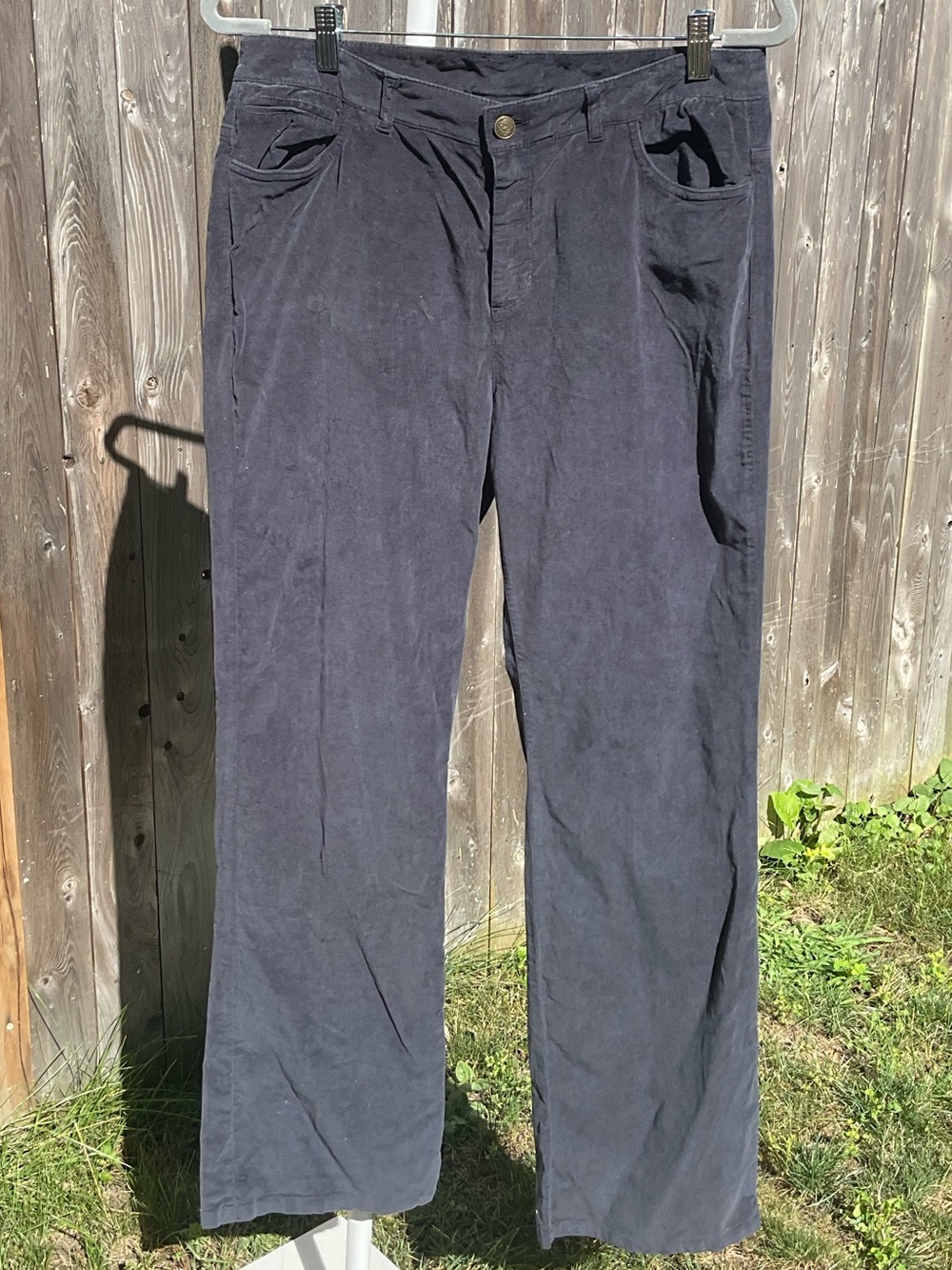 Soft Surroundings Velvet Navy Pants